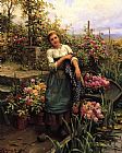 Daniel Ridgway Knight Famous Paintings - The Flower Boat